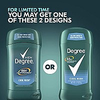 Degree Men Original Antiperspirant Deodorant for Men, 48-Hour Sweat and Odor Protection, cool Rush 27 oz