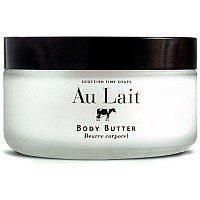 Scottish Fine Soaps Au Lait Body Butter 7 Oz In glass Jar From Scotland