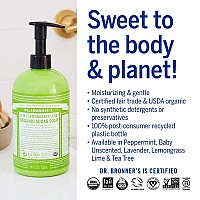 Dr Bronners Organic Sugar Soap Lemongrass 12 Ounce Made With Organic Oils Sugar And Shikakai Powder 4In1 Use Hands