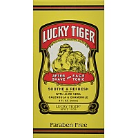 Lucky Tiger After Shave And Face Tonic, 8 Ounce