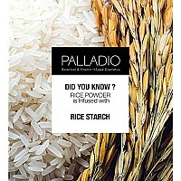 Palladio Rice Powder, Translucent, Loose Setting Powder, Absorbs Oil, Leaves Face Looking and Feeling Smooth, Helps Makeup Last Longer For a Flawless, Fresh Look