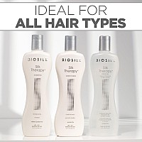 Biosilk 3Piece Silk Therapy Shampoo Conditioner Serum Kit Haircare For Incredible Shine Sulfate Paraben Crueltyfree