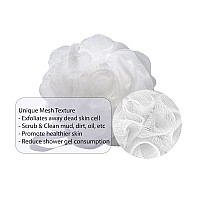 Aquasentials Mesh Pouf Bath Sponge 8 Pack