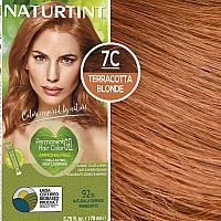 Naturtint Permanent Hair Color 7C Terracotta Blonde Pack Of 6 Ammonia Free Vegan Cruelty Free Up To 100 Gray Coverage Lo