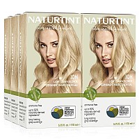 Naturtint Permanent Hair Color 10N Light Dawn Blonde Pack Of 6 Ammonia Free Vegan Cruelty Free Up To 100 Gray Coverage L