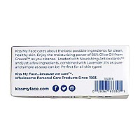 Kiss My Face Olive Oil Bar Soap, Non-gMO certified Vegan Soap Bar, Antioxidant Rich and Moisturizing Soap, Olive & Lavender, 8 Oz Bar