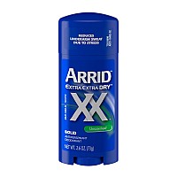 Arrid Xx Antiperspirantdeodorant Solid Unscented 27Ounce Sticks Pack Of 6