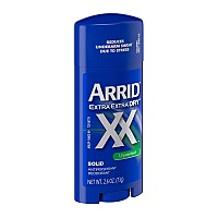 Arrid Xx Antiperspirantdeodorant Solid Unscented 27Ounce Sticks Pack Of 6