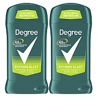 Degree Men Original Antiperspirant Deodorant For Men, Pack Of 2, 48-Hour Sweat And Odor Protection, Extreme Blast 2.7 Oz