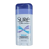 Sure Original Solid Anti Perspirant and Deodorant, Regular Scent, 2.7-Ounces (Pack of 6)