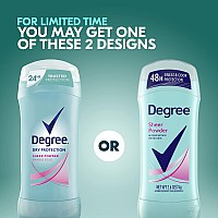 Degree Original Antiperspirant Deodorant 48-Hour Sweat & Odor Protection Sheer Powder Antiperspirant for Women 2.6 Oz (Pack of 6)