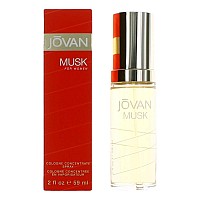 Jovan Musk Eau de Cologne Concentrate Spray for Women, 2 Fl Oz (Pack of 1), Vegan Formula, Sexy Cologne in Jovan Musk color.