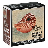 Light Mountain Natural Hair Color & Conditioner, Mahogany, 4 oz (113 g) (Pack of 3)