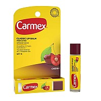 Carmex Cherry Flavor Lip Balm Spf 15 015 Oz Stick In Carded Box