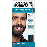 JUST FOR MEN color gel Mustache & Beard M-55 Real Black 1 Each