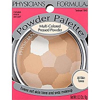 Physicians Formula Setting Powder Palette Multi-colored Pressed Finishing Powder Translucent, Natural coverage, Dermatologist Tested, clinicially Tested