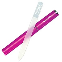 Nail Tek Crystal File Double-Sided with Fuchsia Companion Case, Medium File 5