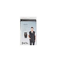 Betty Dain Cool Vent Mesh Back Barber Vest, Sleeveless, Stretch Mesh Back for Breathability, Pockets with Zippered Bottom, Snap Front Closure, Lightweight, Water Resistant Nylon/Poly, Black, XL