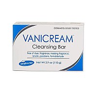 Vanicream Cleansing Bar | Fragrance, Gluten and Sulfate Free | For Sensitive Skin | Gently Cleanses and Moisturizes | 3.9 Ounce | Pack of 12