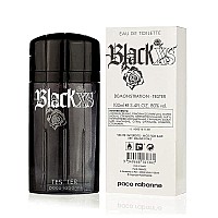 Black XS for Men by Paco Rabanne, Eau De Toilette Spray, 34 Ounces (Tester)