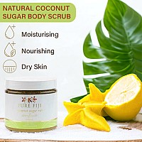 Pure Fiji Coconut Sugar Body Scrub Body Exfoliator Scrub Natural Origin For Smooths And Softens Skin Organic Exfoliating Sug