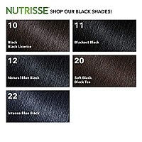 Garnier Nutrisse Nourishing Hair Color Creme, 20 Soft Black (Black Tea) (Packaging May Vary)