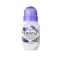 CRYSTAL Aluminum Free Mineral Deodorant Roll-On for Women & Men, Lavender & White Tea - Paraben Free - Certified Cruelty Free & Vegan Deodorant - Prevents Odor Up to 24 Hours