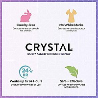 CRYSTAL Aluminum Free Mineral Deodorant Roll-On for Women & Men, Lavender & White Tea - Paraben Free - Certified Cruelty Free & Vegan Deodorant - Prevents Odor Up to 24 Hours