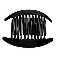 France Luxe Belle Interlocking Comb Pair - Black