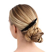 France Luxe Belle Interlocking Comb Pair - Black