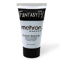 Mehron Makeup Fantasy FX Cream Makeup Water Based Halloween Makeup Moonlight White Face Paint & Body Paint For Adults 1 fl oz (30ml) (Moonlight White)