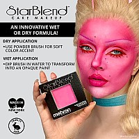 Mehron Makeup Starblend Cake Makeup Wetdry Pressed Powder Face Makeup Powder Foundation Blue Face Paint Body Paint 2 Oz