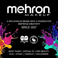 Mehron Makeup Starblend Cake Makeup Wetdry Pressed Powder Face Makeup Powder Foundation Blue Face Paint Body Paint 2 Oz