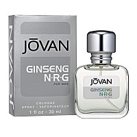 Jovan ginseng NRg Eau de cologne Spray, Refreshing cologne for Men, Natural Scent, Vegan Formula, 10oz