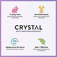 crystal Mineral Deodorant Roll-On Body Deodorant With 24-Hour Odor Protection, Pomegranate, Non-Sticky Roll-On, Aluminium chloride, 225 FL OZ - 3 pack