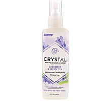 Crystal Essence Mineral Deodorant Body Spray Lavender And White Tea - 4 fl oz