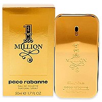 1 Million by Paco Rabanne, 1.7 oz Eau De Toilette Spray for Men