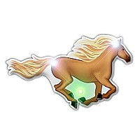 blinkee 3370000 Horse Flashing Body Light Lapel Pins