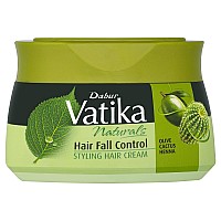 Dabur Vatika Naturals Hair Fall Control Styling Hair Cream With Olive Cactus And Henna Antichute 140Ml Packaging May Vary