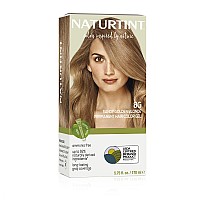 Naturtint Permanent Hair Color 8G Sandy Golden Blonde Pack Of 1 Ammonia Free Vegan Cruelty Free Up To 100 Gray Coverage