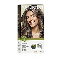 Naturtint Permanent Hair Color 6N Dark Blonde Pack Of 1 Ammonia Free Vegan Cruelty Free Up To 100 Gray Coverage Long Las