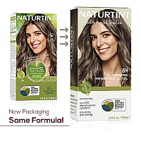 Naturtint Permanent Hair Color 6N Dark Blonde Pack Of 1 Ammonia Free Vegan Cruelty Free Up To 100 Gray Coverage Long Las