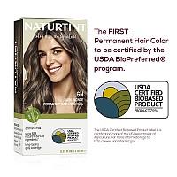 Naturtint Permanent Hair Color 6N Dark Blonde Pack Of 1 Ammonia Free Vegan Cruelty Free Up To 100 Gray Coverage Long Las