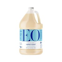 Eo Liquid Hand Soap Refill 1 Gallon Unscented Organic Plantbased Gentle Cleanser With Pure Essential Oils