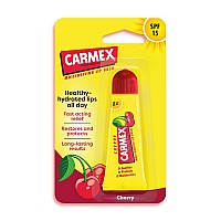 Carmex Cherry Flavour Lip Balm Tube - SPF15