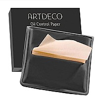 ARTDECO Oil Control Paper - Oil-Absorbing Blotting Paper - Gives Your Complexion a Matte Finish - Refill Pack with 100 Sheets - For Makeup - For Oily Skin - Easy Take Out Design - Face Wash - 100pcs