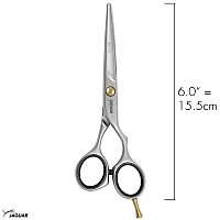 Jaguar Shears Pre Style Relax 6.0 Inch Offset Design Professional Ergonomic Steel Hair Cutting & Trimming Scissors for Salon Stylists, Beauticians, and Barbers