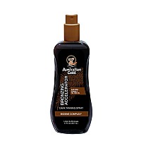 Australian Gold Dark Tanning Accelerator Spray Gel With Bronzer 8 Fl Oz Multicolor Agcb175Packaging May Vary