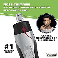 Wahl Lighted Battery Nose Hair Trimmer for Men & Women. Painless, Easy to See Nose, Ear, and Eyebrow Trimming with Built in Light, Battery Included. - Model 3023283