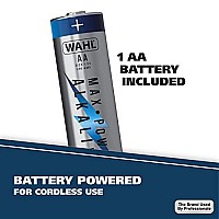 Wahl Lighted Battery Nose Hair Trimmer for Men & Women. Painless, Easy to See Nose, Ear, and Eyebrow Trimming with Built in Light, Battery Included. - Model 3023283